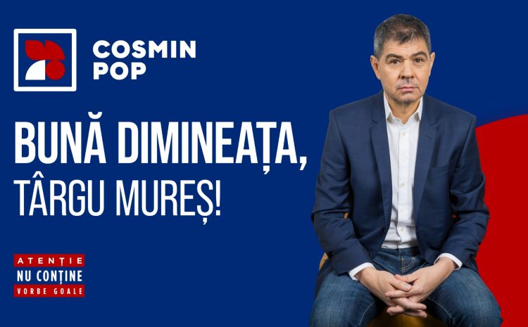  Lansarea oficială a candidaturii lui Cosmin Pop la funcția de primar al Municipiului Târgu Mureș